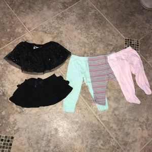 9 month baby bottom bundle, gymboree, carters, etc